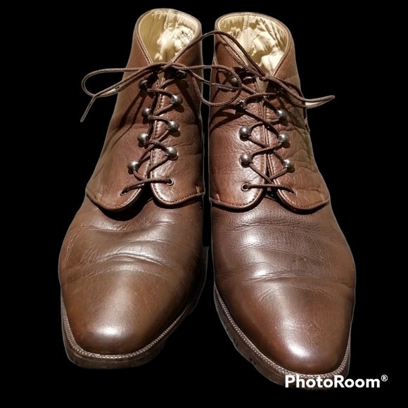 Vintage BALLY Womens Leather Boots (Size 9.5M) - Picture 7 of 11